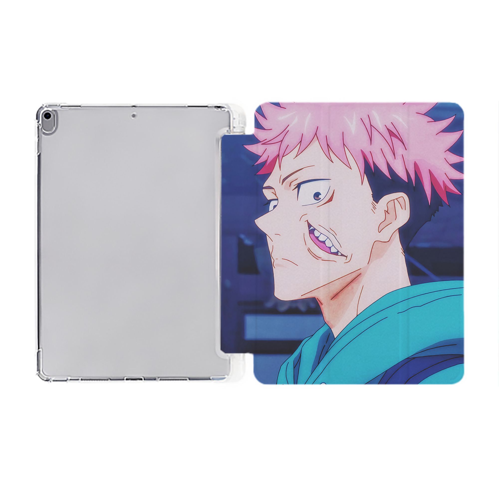 （画像用） SPY×FAMILY间谍家家酒 IPad ケース ペン収納付き 三つ折りスタンド PUレザー×シリコン 対応機種9.5/10.5/10.9インチ